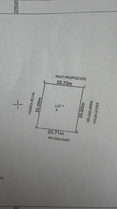 Teren de vanzare 769mp
