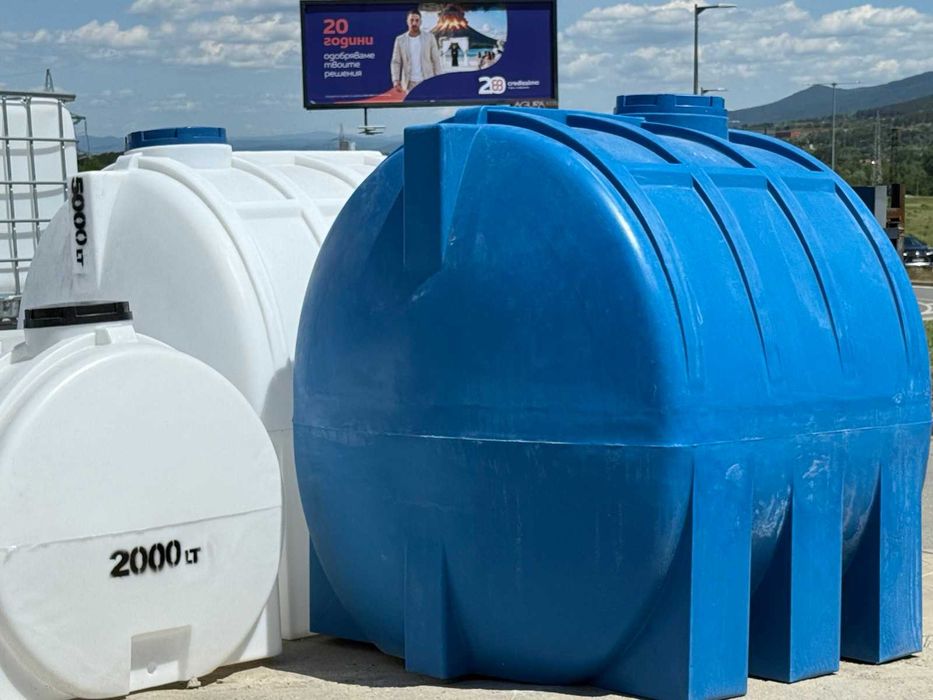 5000L хоризонтал за вода Здрав Полиетиленов Съд - Супер Цена