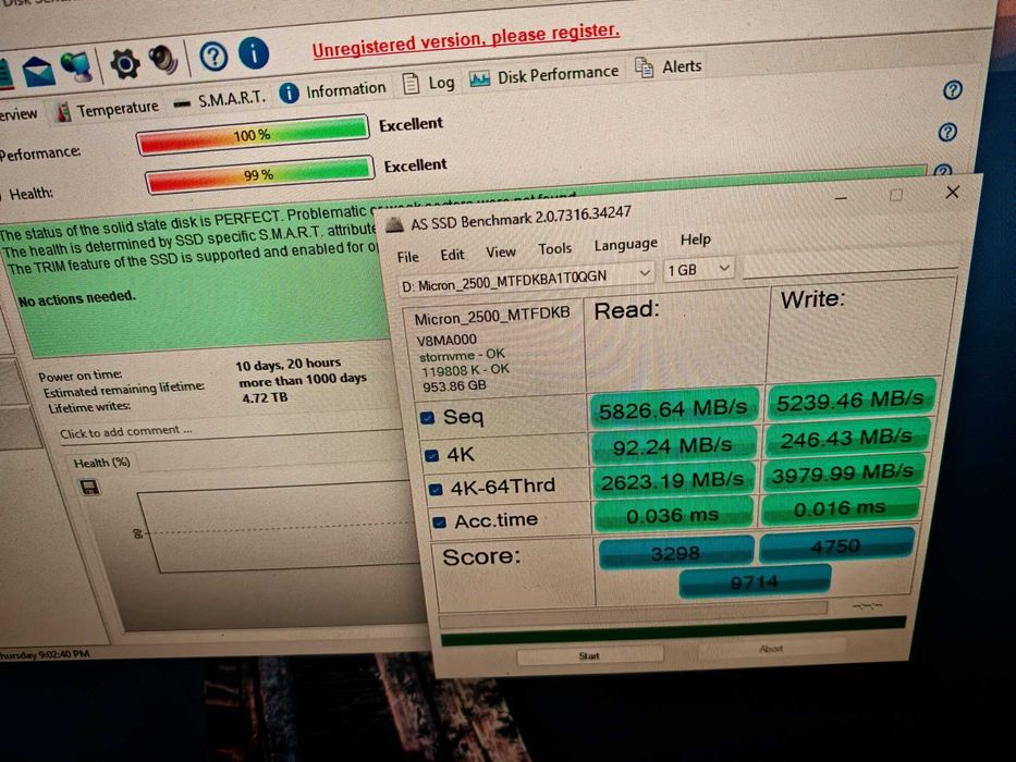 Micron 2500 M.2 2280  PCIe Gen4 x4 1TB M.2 PCIe NVMe Диск