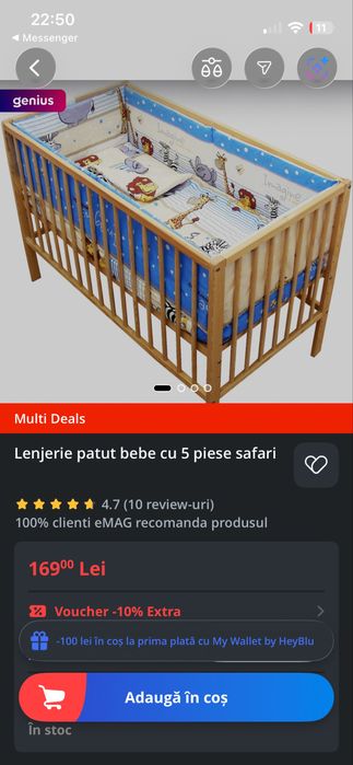 Lenjerie cu protectie pentru patut