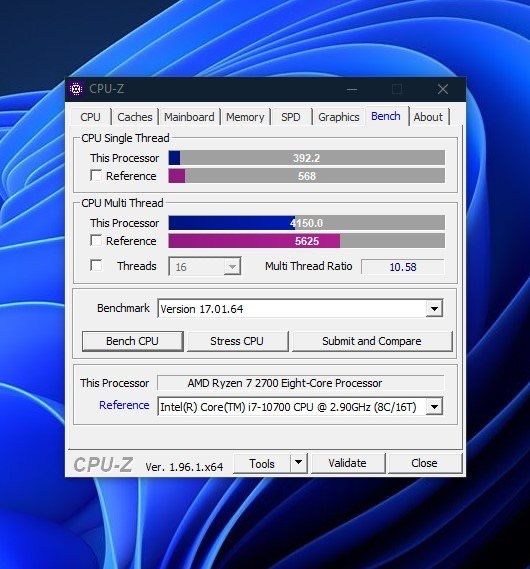 AMD Ryzen 7 2700 / 8 ядер 16 потоков