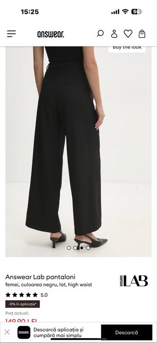 Pantaloni evazati dama S