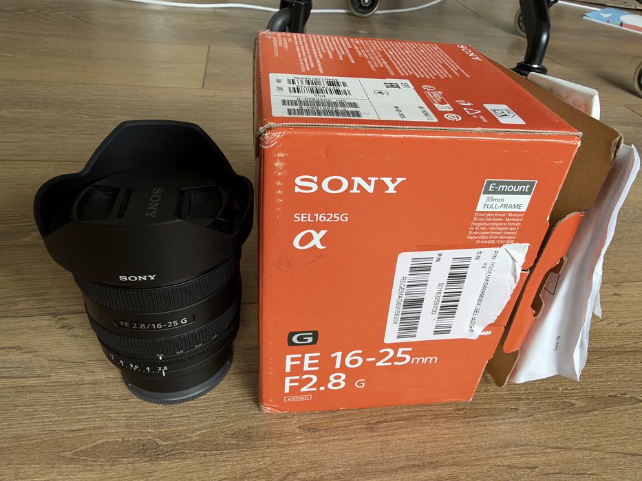 Obiectiv Sony FE 16-25mm f2.8 G impecabil, ca nou, garanție 2028