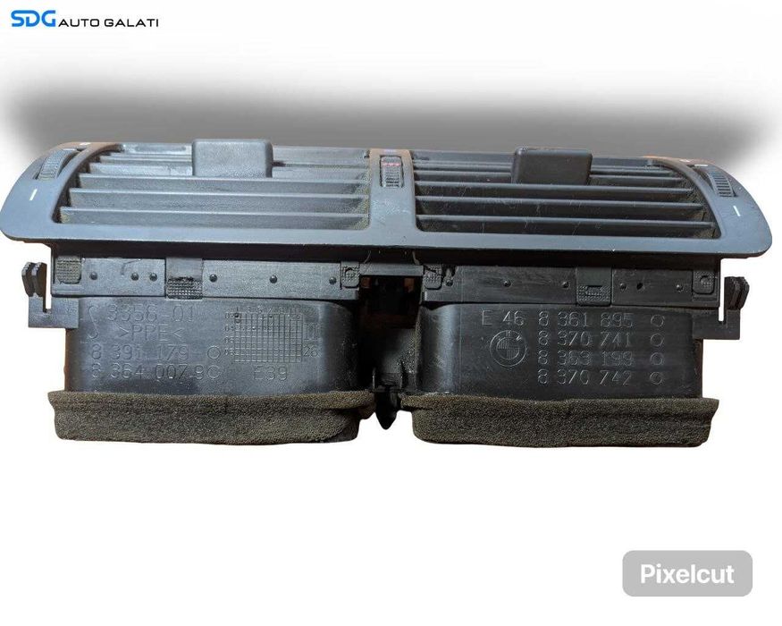 Gura Grila Aer Aerisire Ventilatie Bord Centru BMW 3 E46 1997 - 2005 Cod 8361895 8370741 8363199 8370742 [L9006]