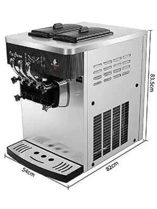 Нова сладолед машина нощно и предварително охлаждане 3 вкуса 28л/ч