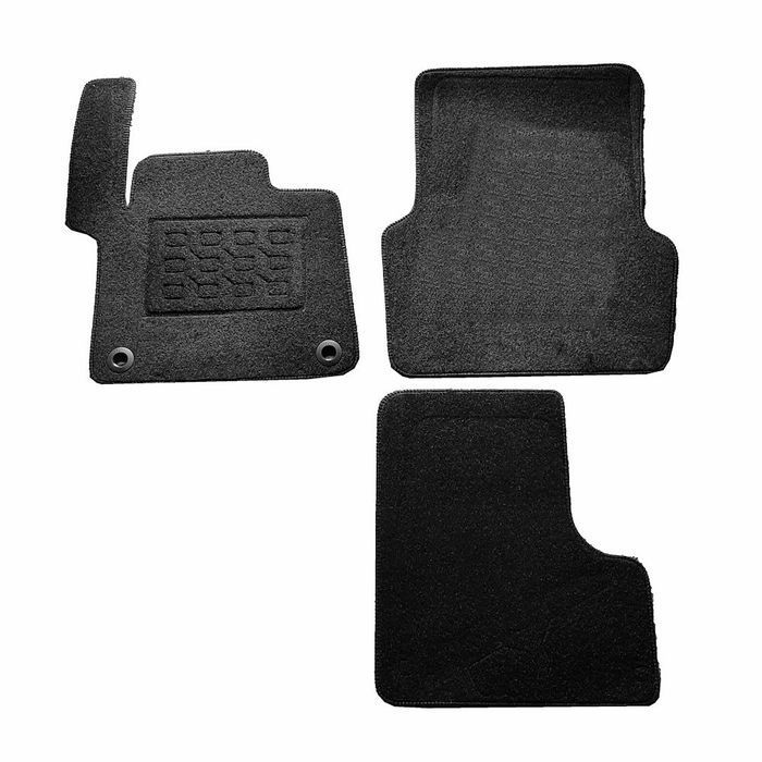Covorase mocheta Toyota Proace 2 Furgon 2016-> prezent, 2 locuri, Fix Oval, Negre, set de 3 bucati