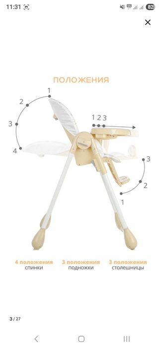 Универсальный стульчик для кормления