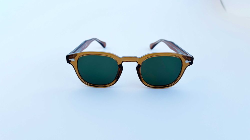 Ochelari de soare Moscot Lemtosh Style - Rama Maro Lentile verzi