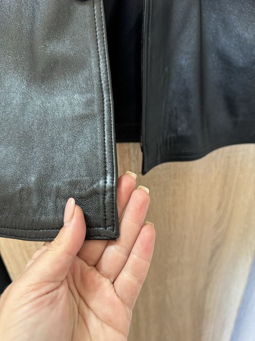 Geaca de piele naturala noua