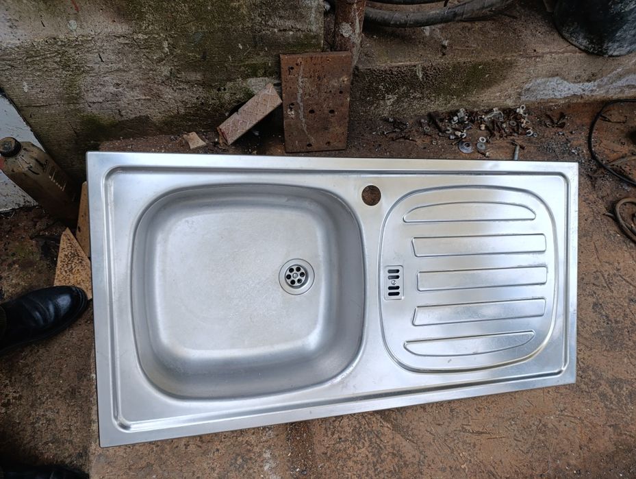 Chiuvetă de inox bucătărie 86x43 cm