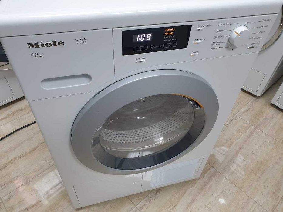 UK Сушилня Miele T1 - Термопомпа - Аларма - Подсветка -12м Гаранция Миеле