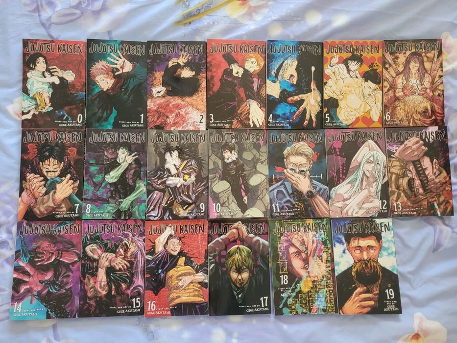 Manga Jujutsu Kaisen lb. engleză, vol. 0-19