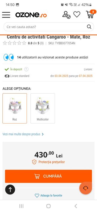 Centru de activități bebeluși