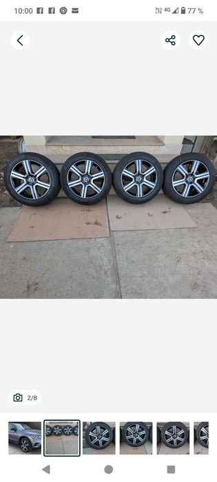 4 jante fara cauciucuri 5x112 R19 originale Mercedes GLC,ML,GLE GLK