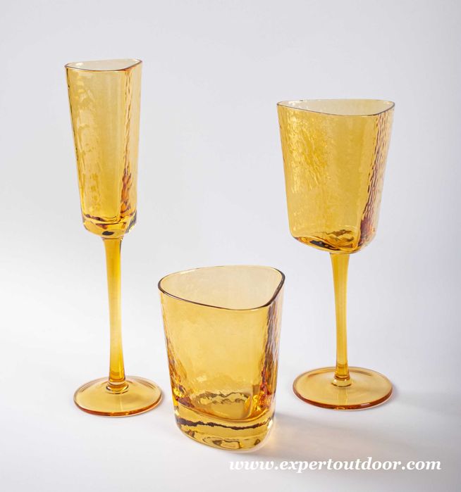 Set 3 pahare elegante HoReCa din semicristal evenimente, restaurant