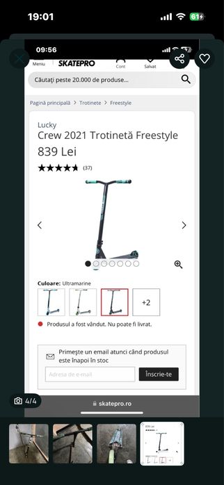 Trotineta freestyle Lucky Crew 2021 (nu mgp oxelo etc)