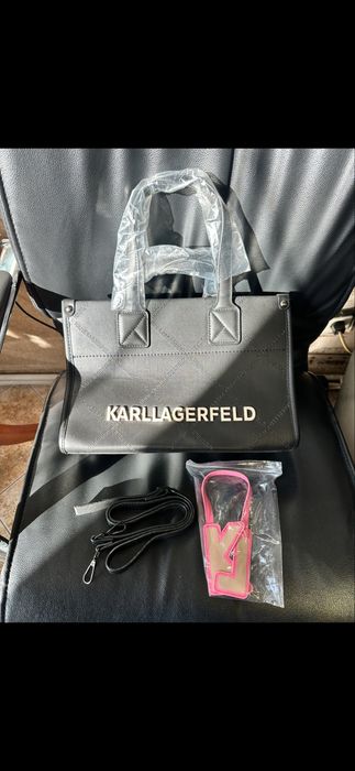 Чисто нова чанта Karl Lagerfeld K/Skuare – Пълен комплект с аксесоари