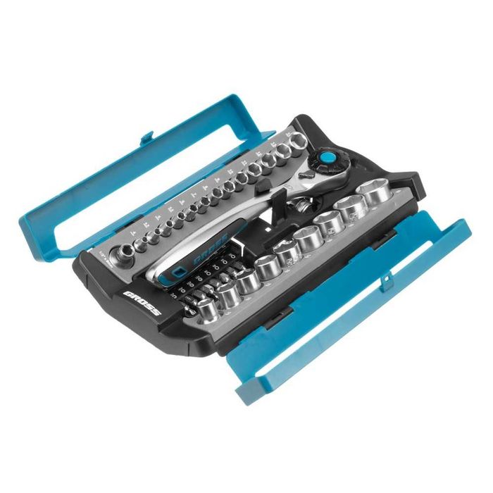 Гедоре комплект GROSS 1/2″, 1/4″, 41 части