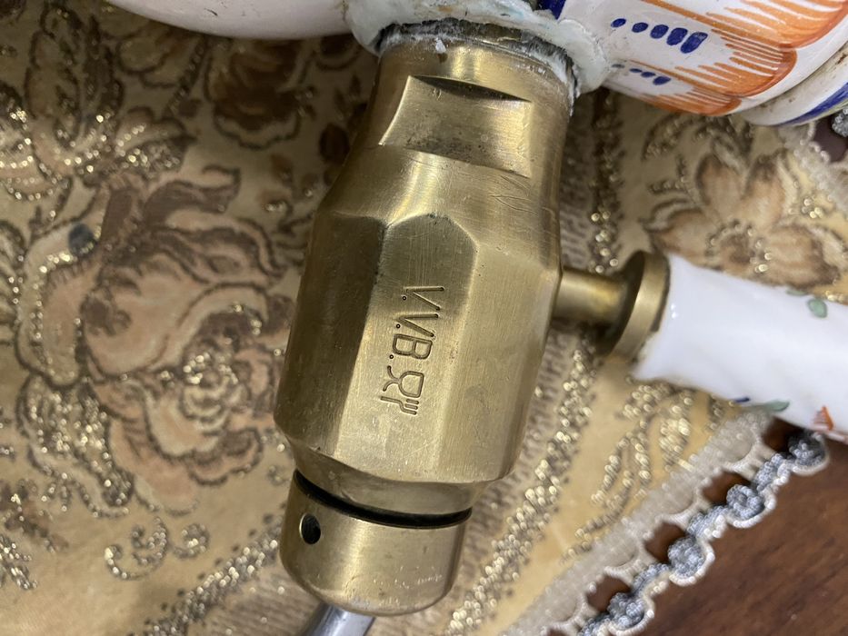 Порцеланов френски кран за бира с месингова ръчка