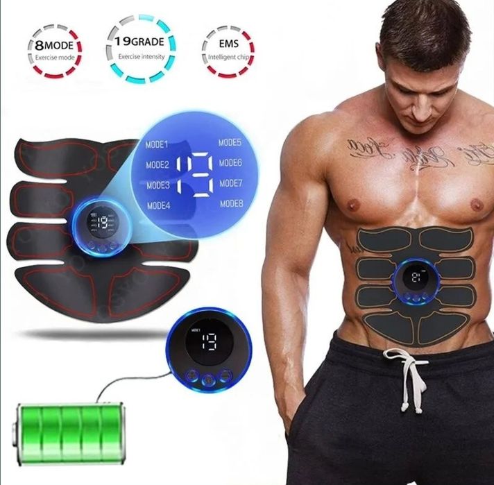 Centura Abdomen Six Pack EMS Electrostimuare Abdomen 16 programe