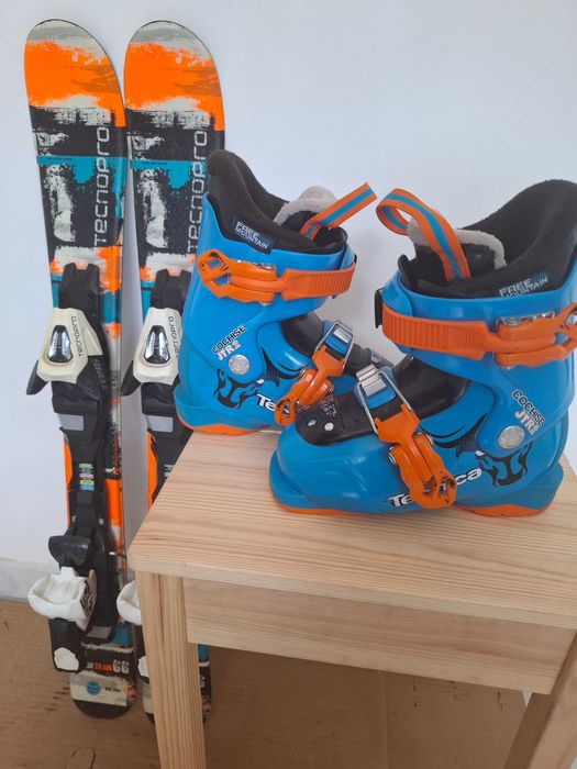 Schiuri copii schi 80 cm cu clapari set ski buyback