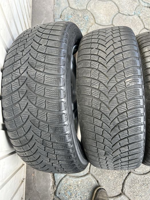 Jante aliaj 5x112mm, anvelope iarna 205/55 R16, Audi A3 A4, VW, Seat, Skoda