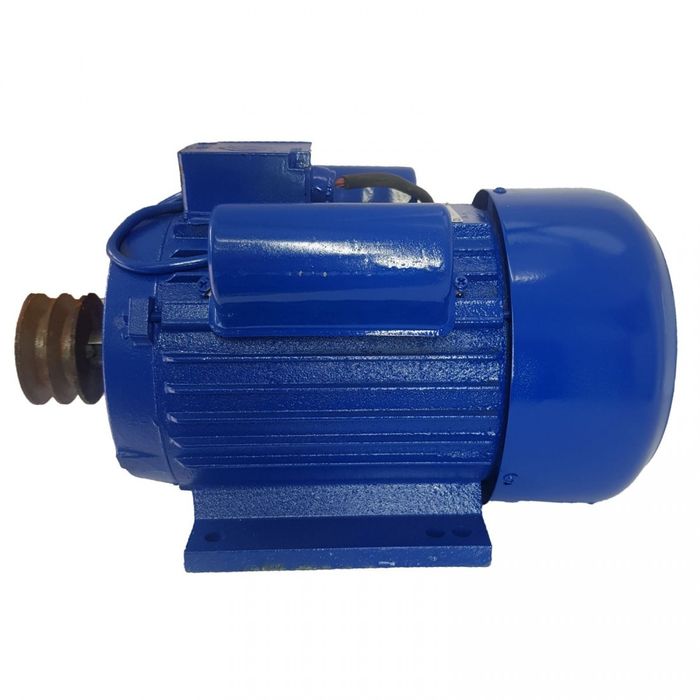 Руски Електромотор Монофазен 2.2 3000 оборота Двигател + шайба за оста