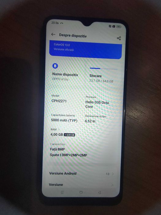 Smartphone Oppo A16S