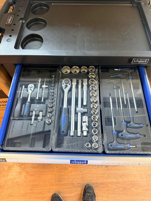 Dulap scule Scheppach TW1000, 263 piese, nou