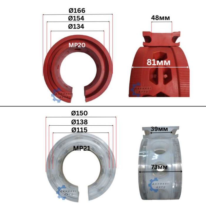 Тампони / подложки между пружини