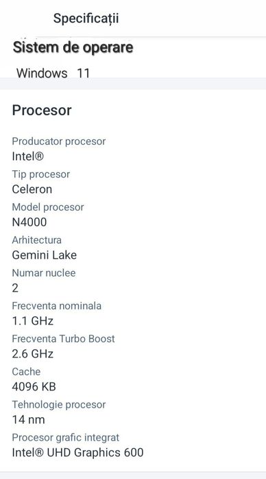 Laptop Allview, nou, Windows 11