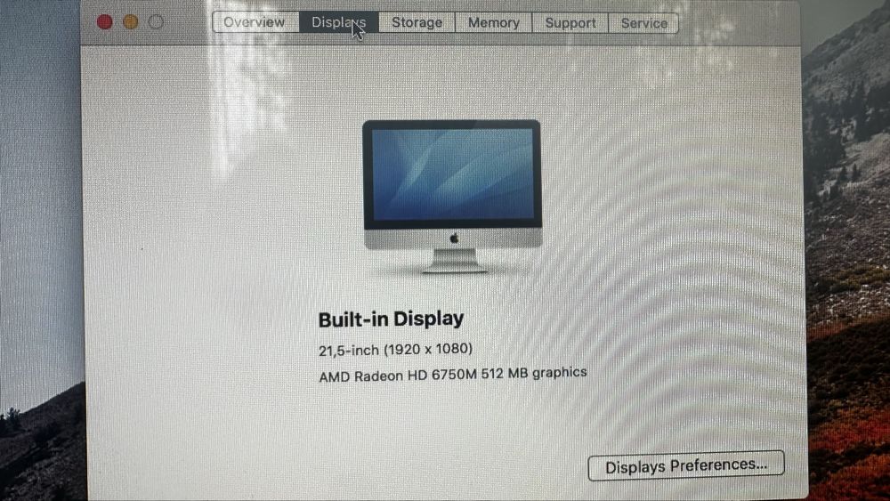 Imac 21,5 inch, mid 2011