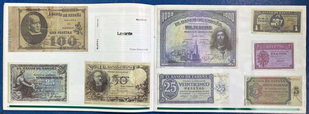 Album Bancnote replica Spania - Valencia - 1997 - revista Levante