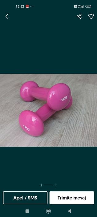 Gantere de 1 kilogram