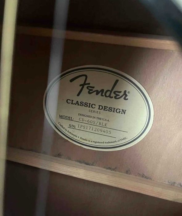 Гитара Fender CD-60S black