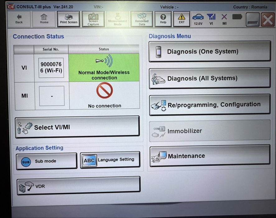 Tester/Diagnoza VNCI-RNM Nissan/Infiniti//Renault/Mitsubishi+Laptop