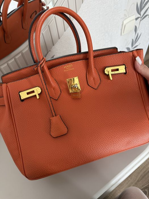 Hermes оранжевая сумка