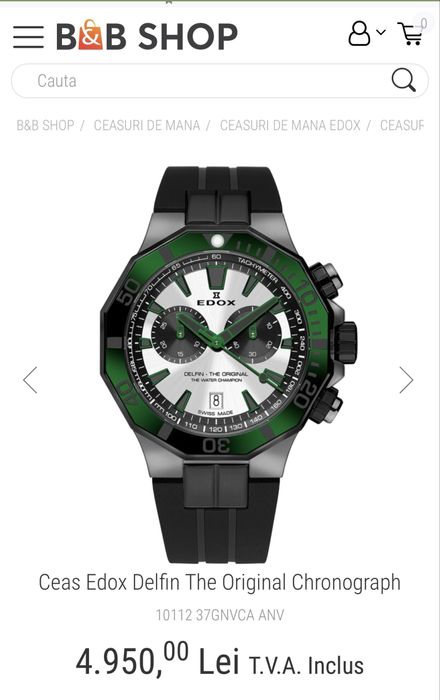 Ceas EDOX DELFIN The Original Quartz Chronograph 43Mm