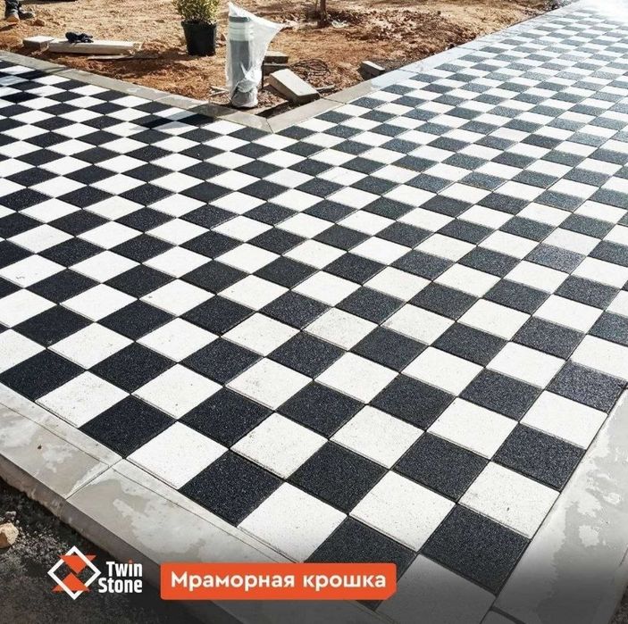 Брусчатки Каменный ковёр Травертин Гранит