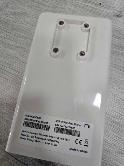 Рутери  комплект за интернет 5G  ZTE MC889 5G и ZTE H3601P