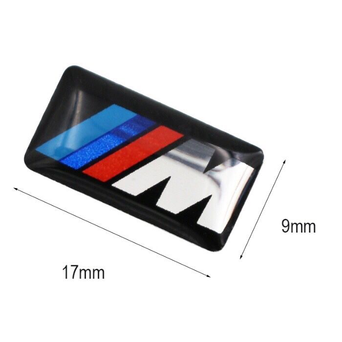 Embleme logo sticker jante/capace valve Bmw M power