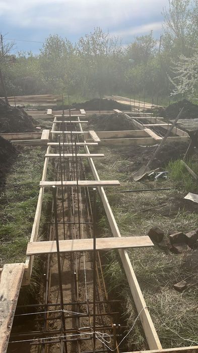 Фундамент, стяжка, отмоска, лестница, пандус