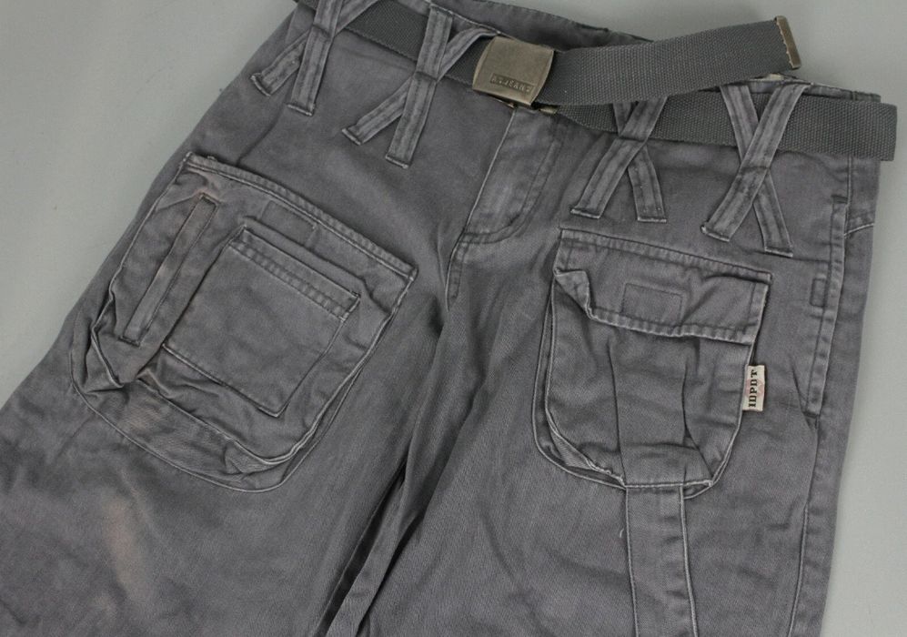 карго XS широкие штаны с карманами, низкая посадка