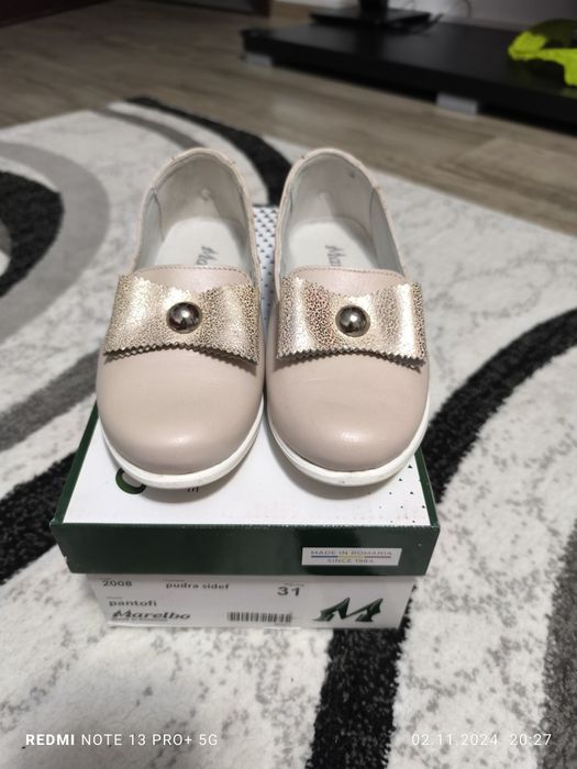 Pantofi piele naturală, Marelbo Nr 31, impecabili