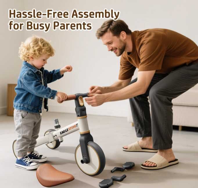 Детска триколка 3 в 1 EagleStone (1–4 г.) - балансиращ велосипед