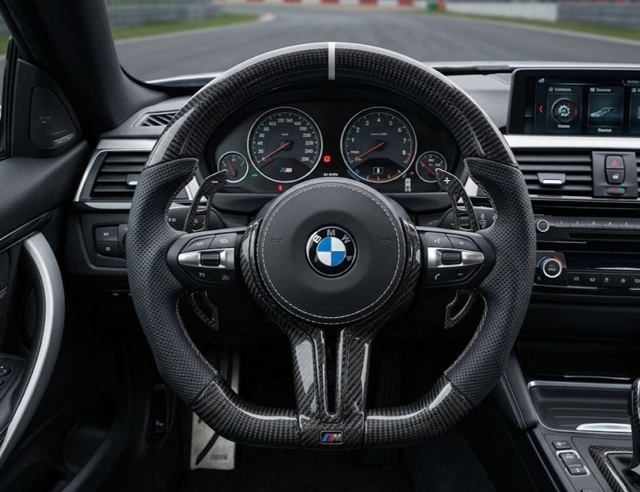 Карбонови М волан  BMW  F10 F11 F07 F12 F13 F32 F30 F36 F33 F48 F25 F15 F16 идр