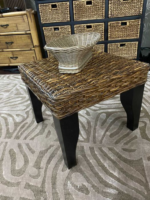 masa cafea ratan impletit lemn masiv mango