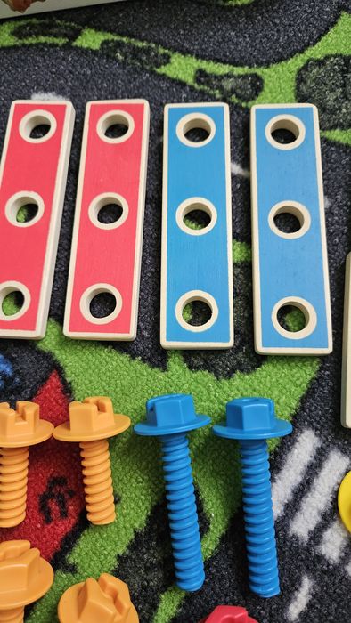 Jucarie lemn Hape - set de constructie lemn