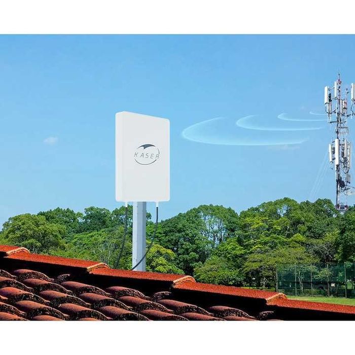 KASER 5G LTE външна антена Mimo Директива 3300–3800 MHz N78 Усилване до 15 dBi Съвместим с 5G рутери