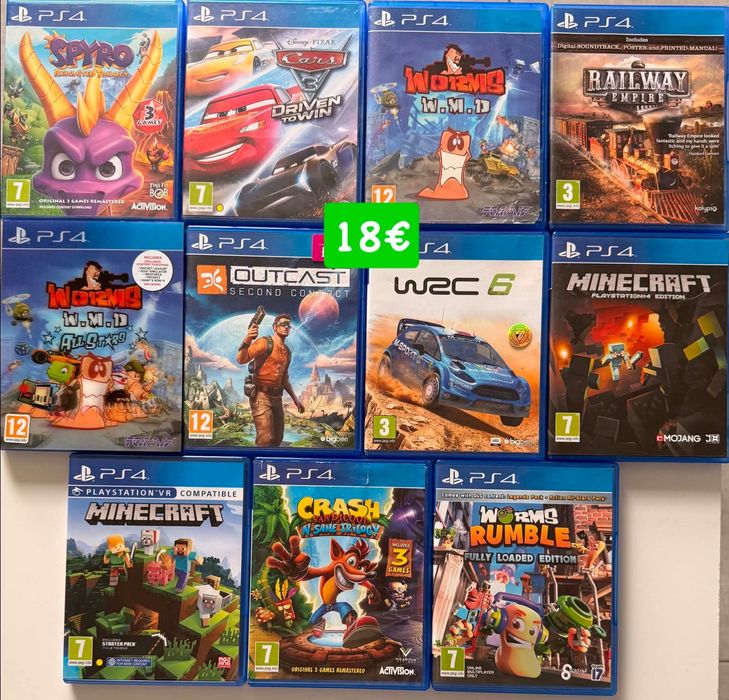 Playstation 4 / 5  Spider - man/ Red Dead / UFC 4 / Minecraft / Spyro